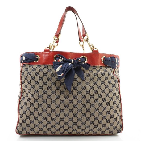 Auth Gucci Gg Handbag Bag Canvas #25526G18
